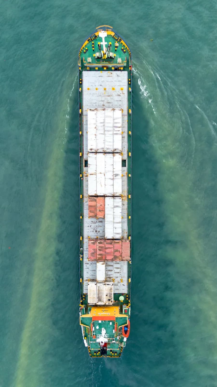 Container ship for sea freight shipping
