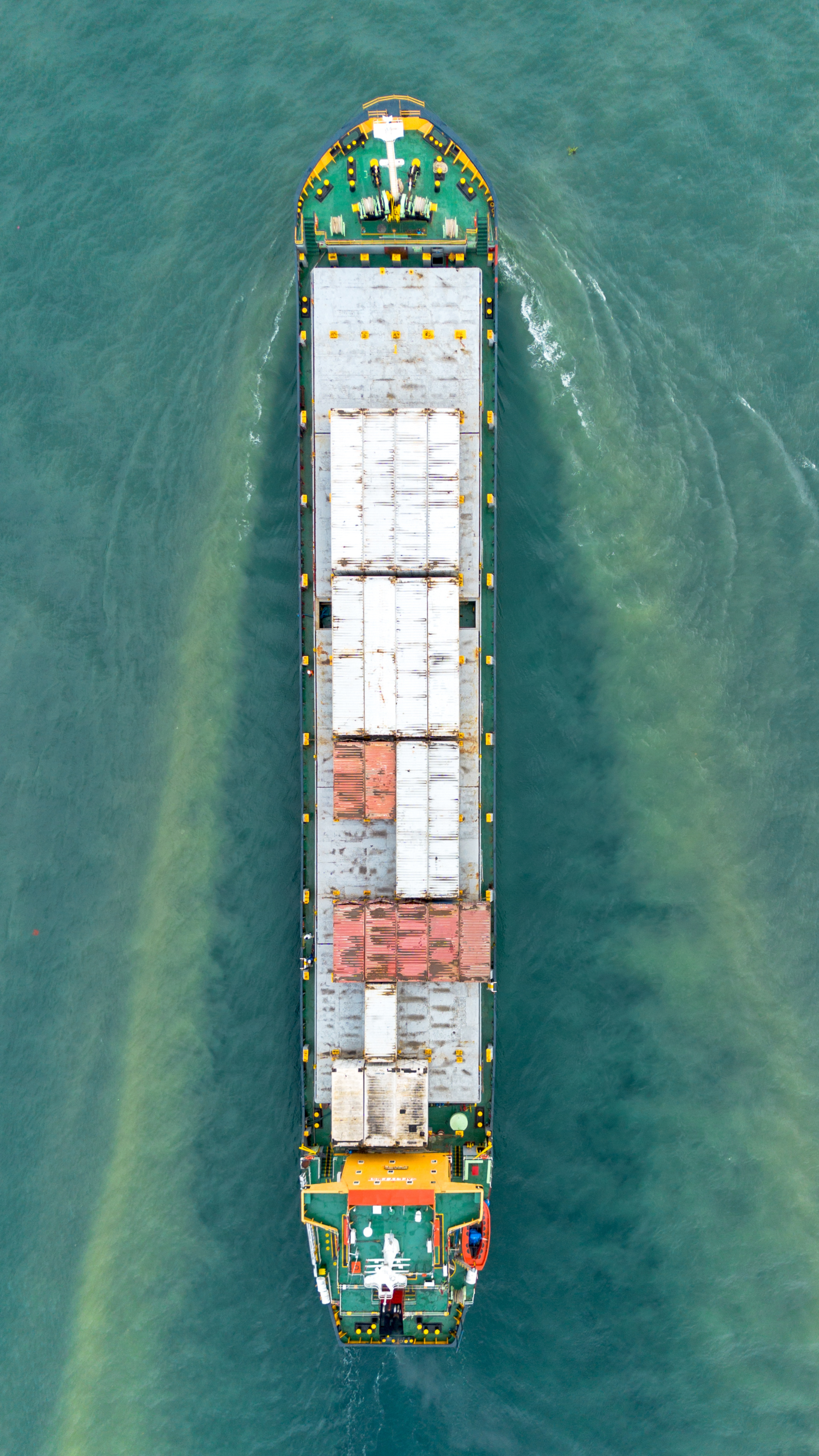 Container ship for sea freight shipping