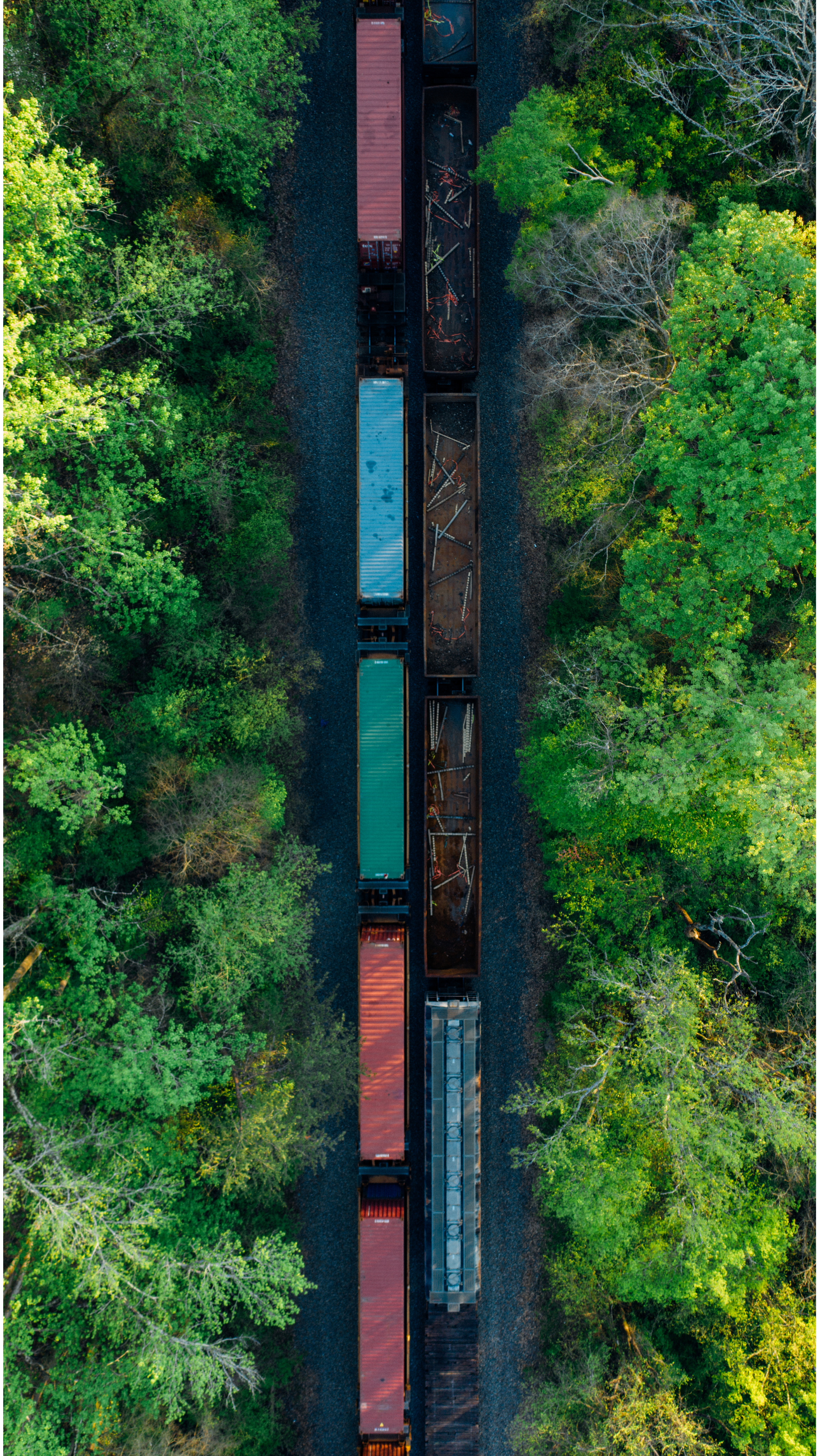 Freight truck and rail transport for land freight shipping